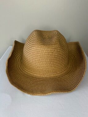 Woven Straw Rancher Sun Hat - Tan